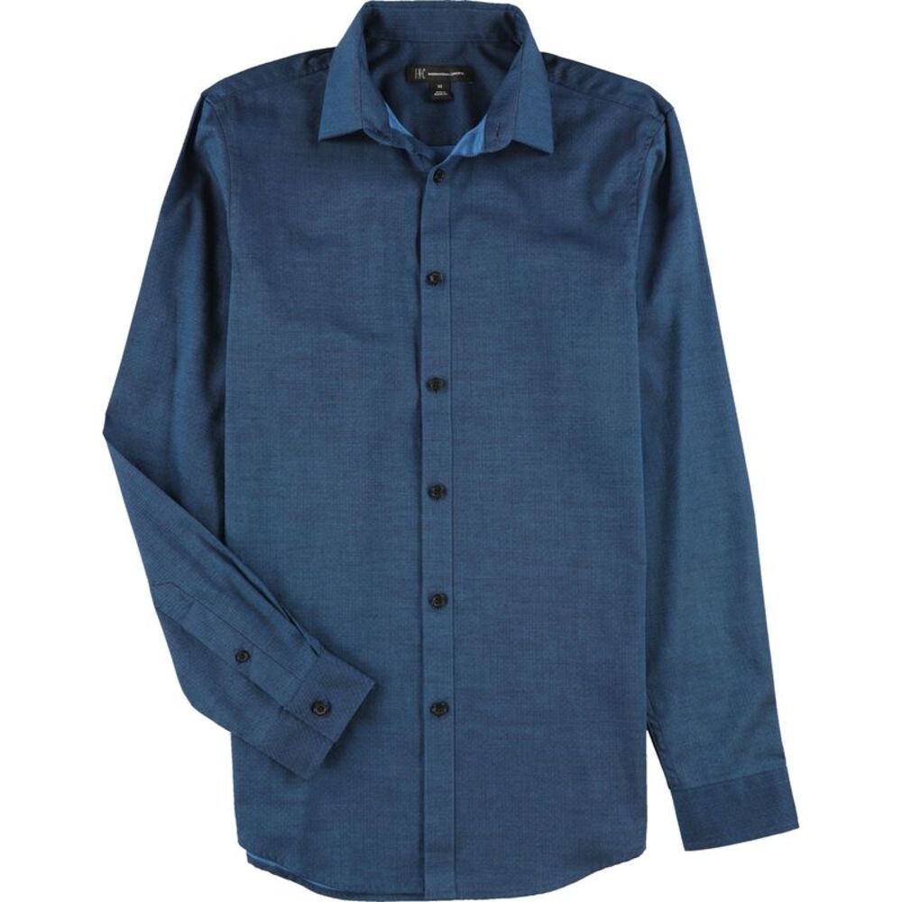 I.N.C Mens Pindot Button Up Shirt, NWT